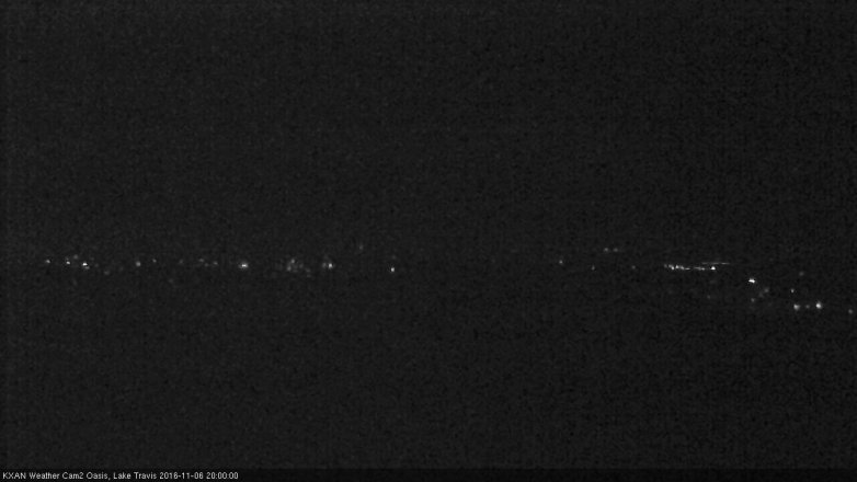 Lake Travis webcam, November 6, 2016 7:30 PM CT