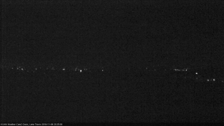 Lake Travis webcam, November 6, 2016 7:40 PM CT