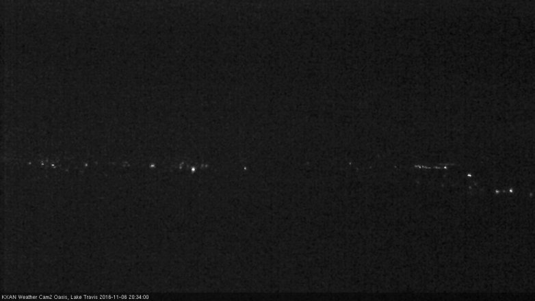 Lake Travis webcam, November 6, 2016 7:55 PM CT