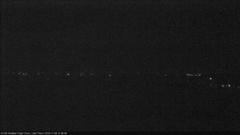 Lake Travis webcam, November 6, 2016 8:20 PM CT