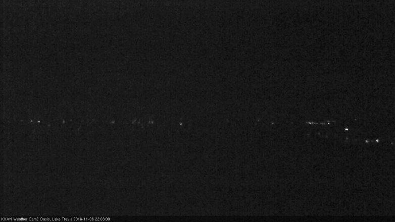 Lake Travis webcam, November 6, 2016 9:20 PM CT