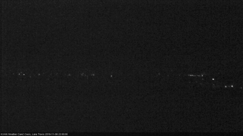 Lake Travis webcam, November 6, 2016 9:30 PM CT