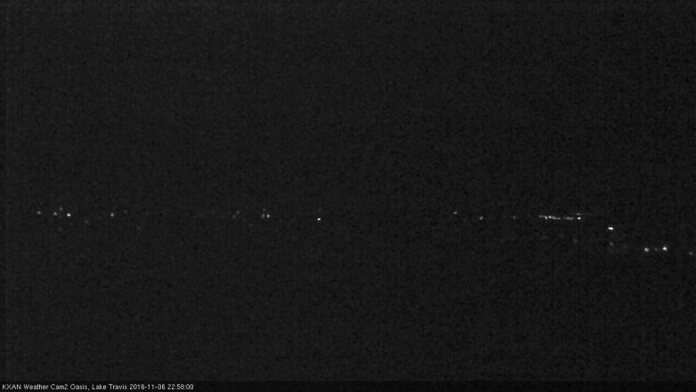 Lake Travis webcam, November 6, 2016 10:10 PM CT