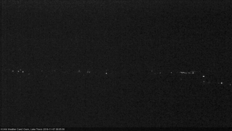 Lake Travis webcam, November 6, 2016 11:10 PM CT
