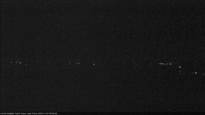 Lake Travis webcam, November 6, 2016 11:15 PM CT