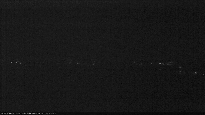 Lake Travis webcam, November 6, 2016 11:25 PM CT
