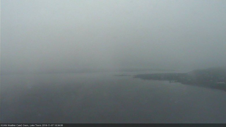 Lake Travis webcam, November 7, 2016 9:40 AM CT