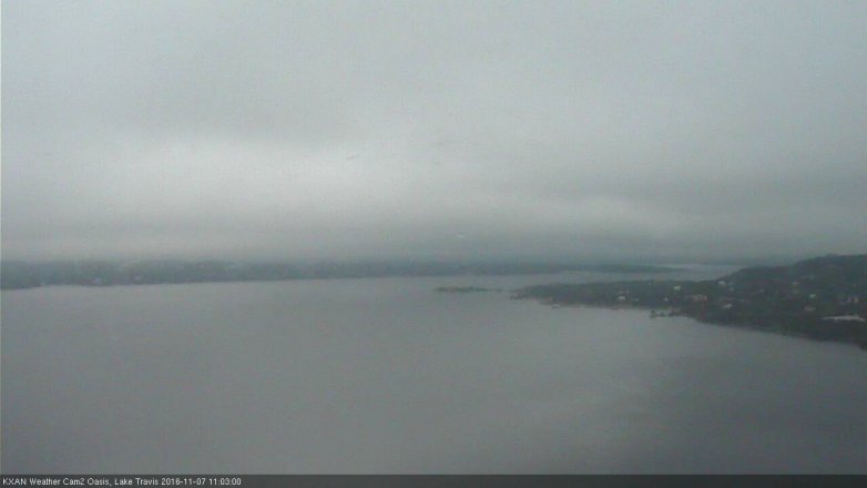 Lake Travis webcam, November 7, 2016 10:10 AM CT