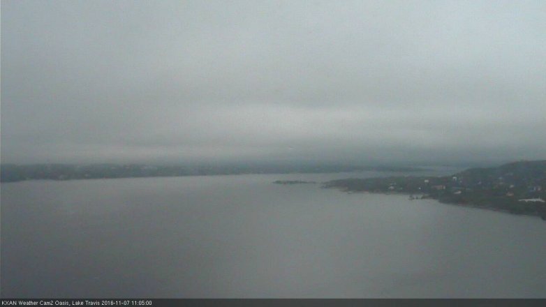 Lake Travis webcam, November 7, 2016 10:20 AM CT