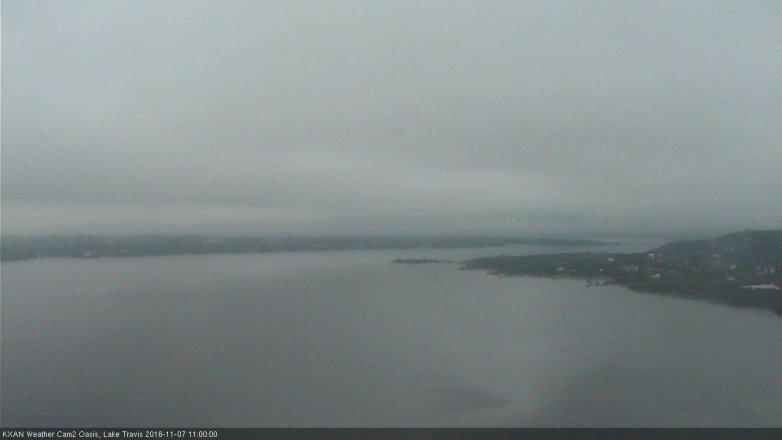 Lake Travis webcam, November 7, 2016 10:25 AM CT