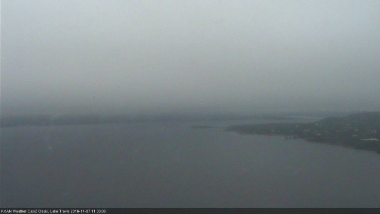 Lake Travis webcam, November 7, 2016 10:50 AM CT