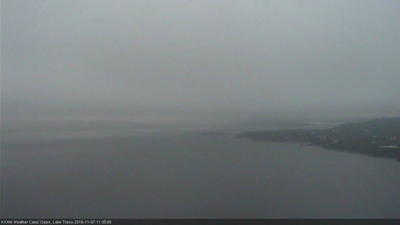 Lake Travis webcam, November 7, 2016 11:05 AM CT
