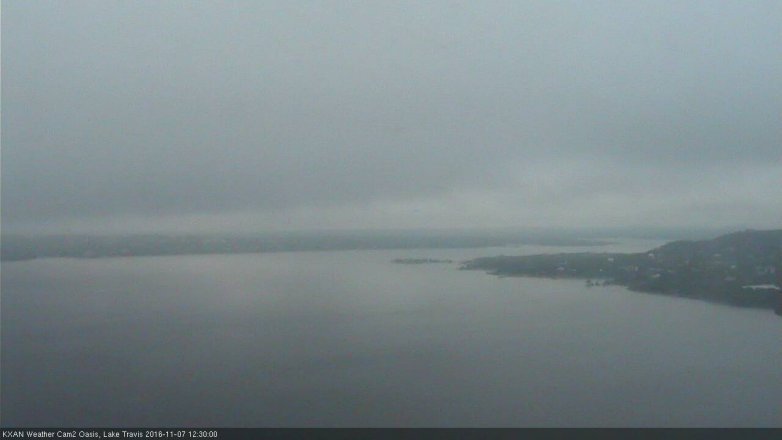 Lake Travis webcam, November 7, 2016 11:40 AM CT