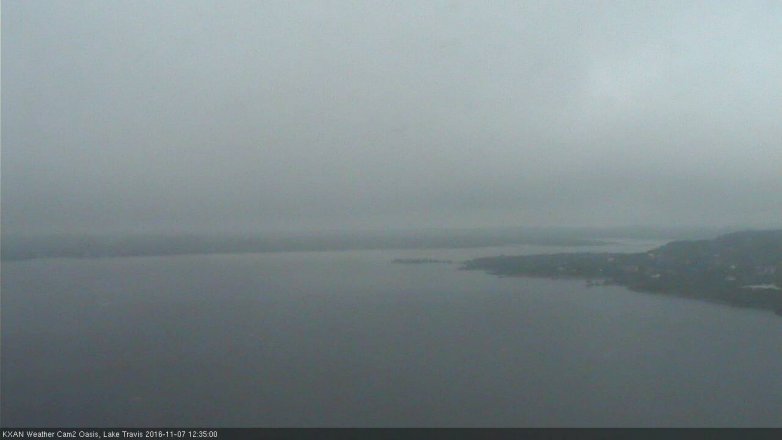 Lake Travis webcam, November 7, 2016 11:50 AM CT