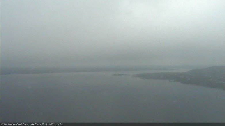 Lake Travis webcam, November 7, 2016 11:55 AM CT