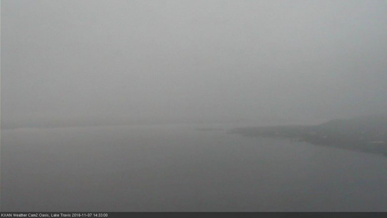 Lake Travis webcam, November 7, 2016 1:40 PM CT