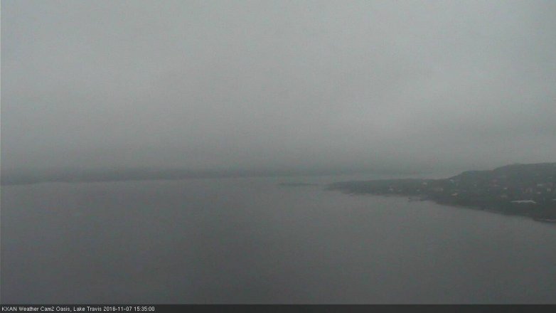 Lake Travis webcam, November 7, 2016 3:00 PM CT