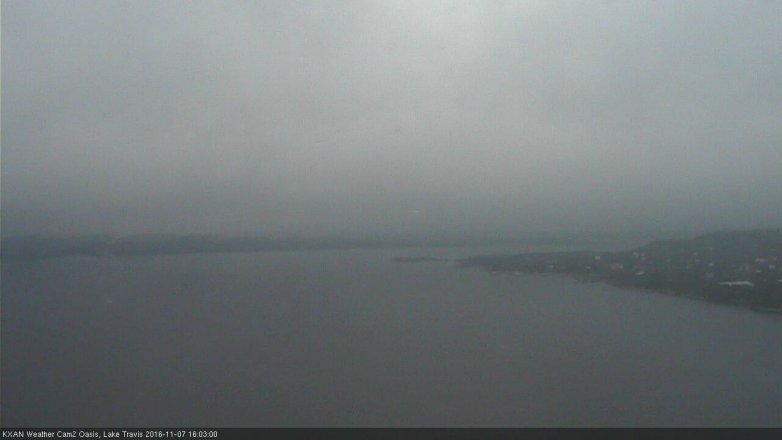 Lake Travis webcam, November 7, 2016 3:25 PM CT