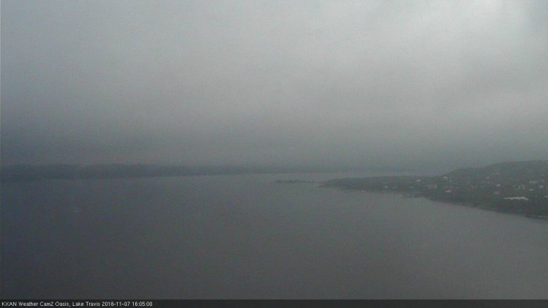 Lake Travis webcam, November 7, 2016 3:30 PM CT