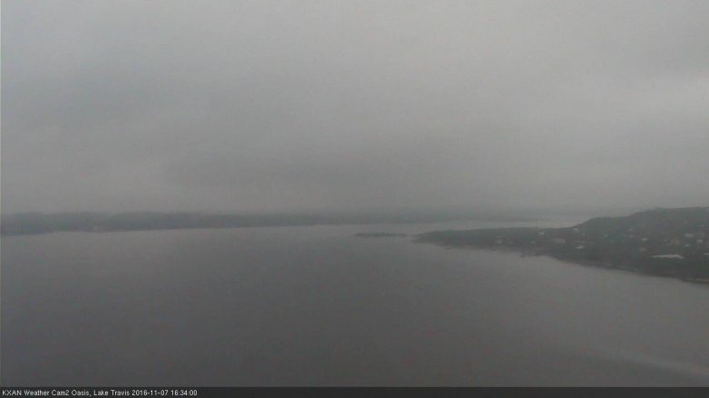 Lake Travis webcam, November 7, 2016 3:45 PM CT