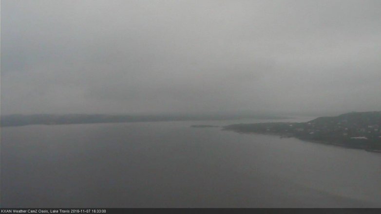 Lake Travis webcam, November 7, 2016 3:55 PM CT