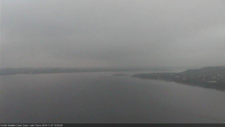 Lake Travis webcam, November 7, 2016 4:05 PM CT