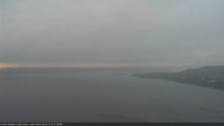 Lake Travis webcam, November 7, 2016 4:15 PM CT