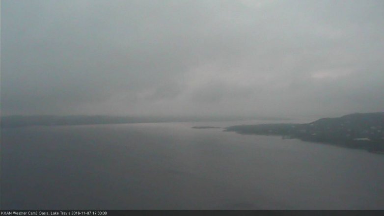 Lake Travis webcam, November 7, 2016 4:40 PM CT