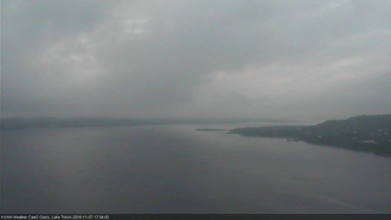 Lake Travis webcam, November 7, 2016 4:55 PM CT