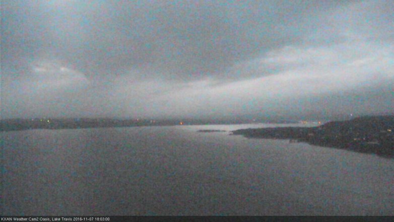 Lake Travis webcam, November 7, 2016 5:15 PM CT