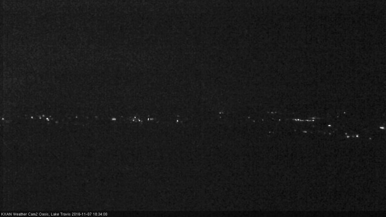 Lake Travis webcam, November 7, 2016 5:55 PM CT