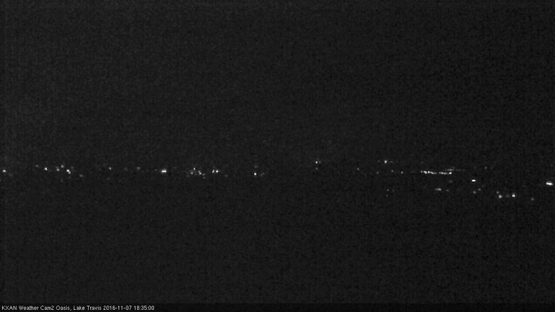 Lake Travis webcam, November 7, 2016 6:05 PM CT