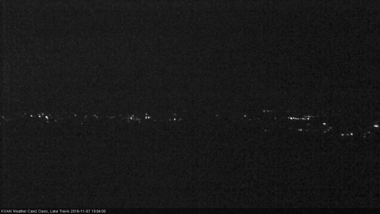 Lake Travis webcam, November 7, 2016 6:15 PM CT
