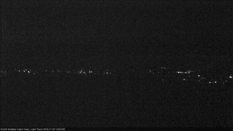 Lake Travis webcam, November 7, 2016 6:20 PM CT