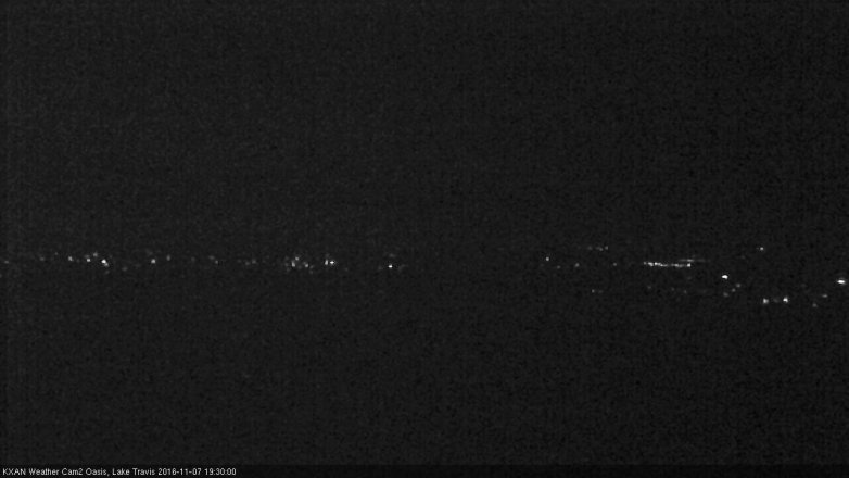Lake Travis webcam, November 7, 2016 6:50 PM CT