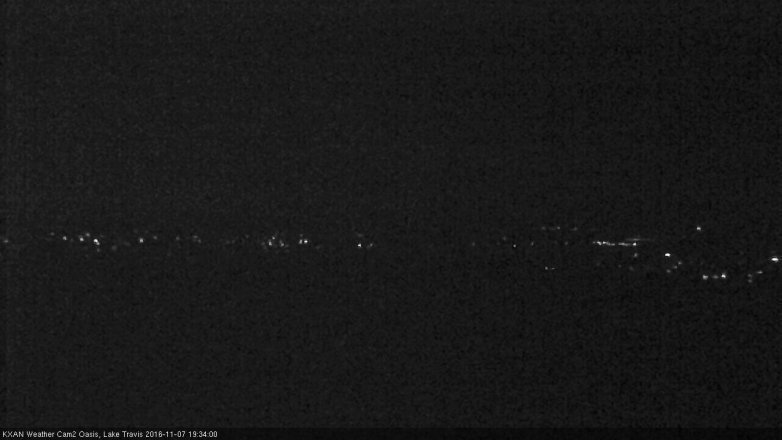 Lake Travis webcam, November 7, 2016 6:55 PM CT