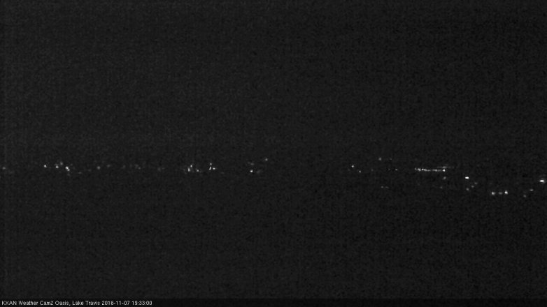 Lake Travis webcam, November 7, 2016 7:00 PM CT