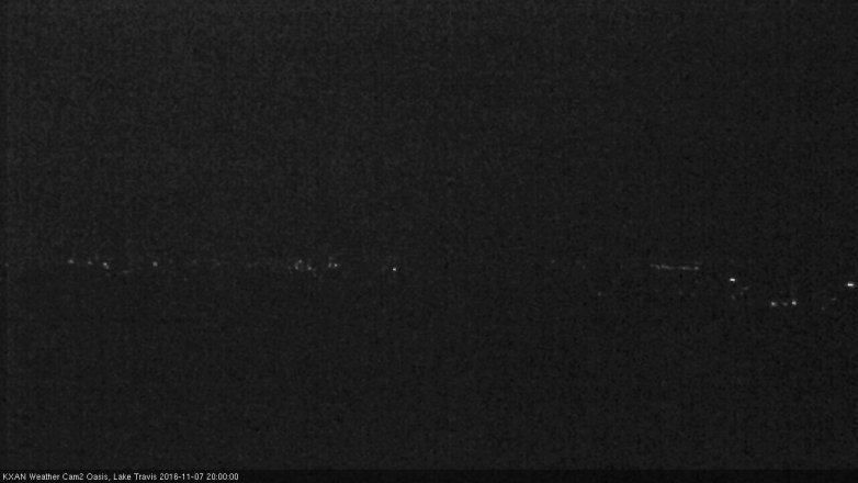 Lake Travis webcam, November 7, 2016 7:30 PM CT