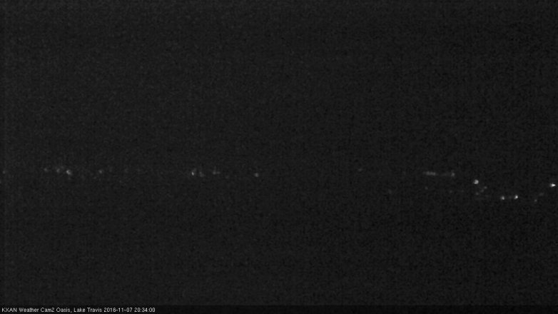 Lake Travis webcam, November 7, 2016 8:00 PM CT