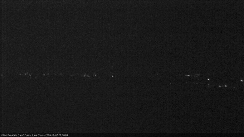 Lake Travis webcam, November 7, 2016 8:15 PM CT