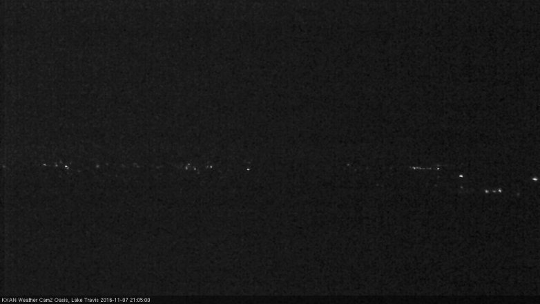 Lake Travis webcam, November 7, 2016 8:20 PM CT