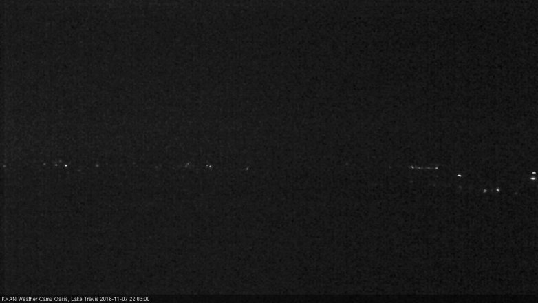 Lake Travis webcam, November 7, 2016 9:25 PM CT