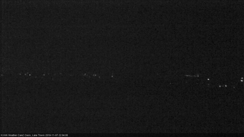 Lake Travis webcam, November 7, 2016 9:30 PM CT