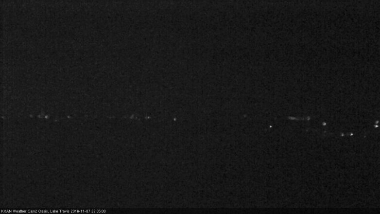 Lake Travis webcam, November 7, 2016 9:35 PM CT