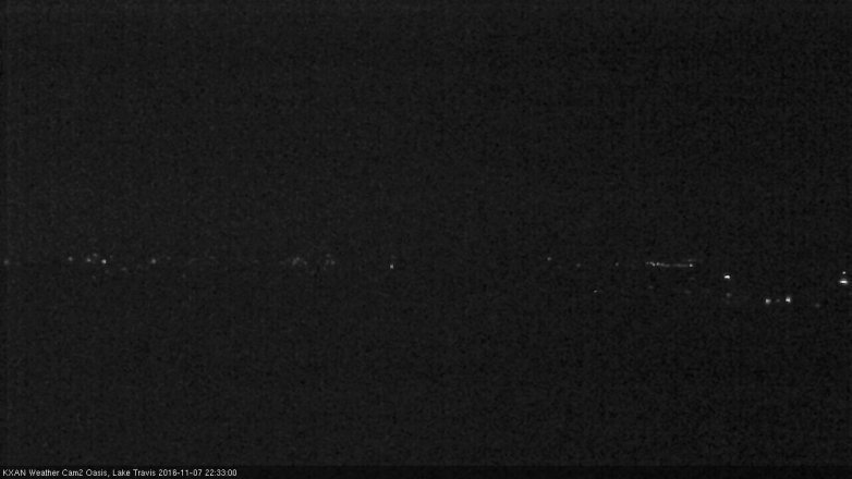 Lake Travis webcam, November 7, 2016 9:55 PM CT