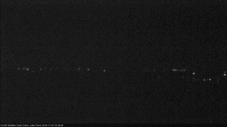 Lake Travis webcam, November 7, 2016 10:05 PM CT
