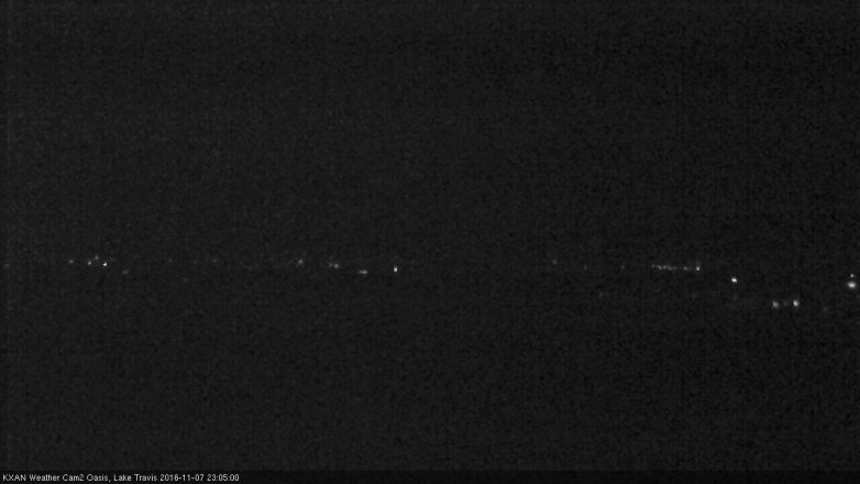 Lake Travis webcam, November 7, 2016 10:20 PM CT