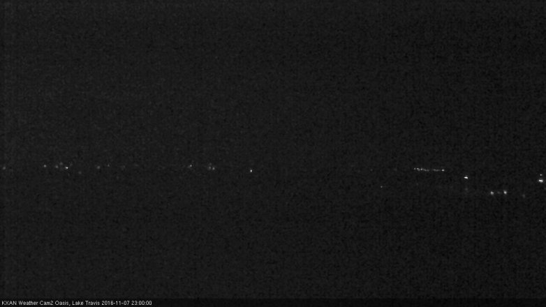 Lake Travis webcam, November 7, 2016 10:25 PM CT