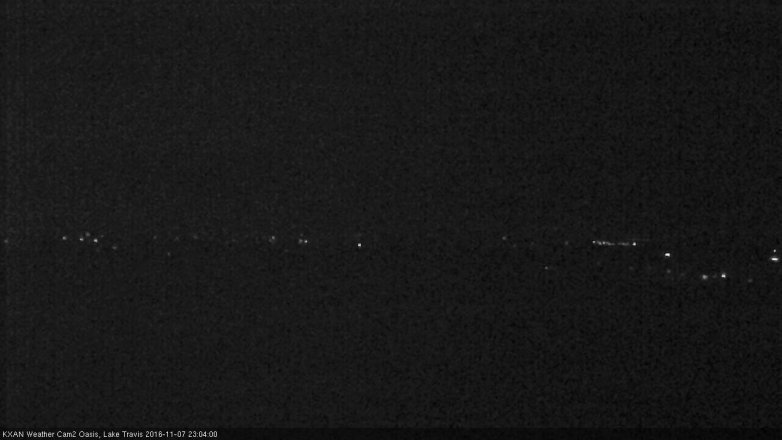 Lake Travis webcam, November 7, 2016 10:30 PM CT
