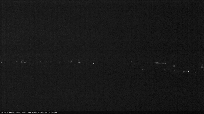Lake Travis webcam, November 7, 2016 10:35 PM CT
